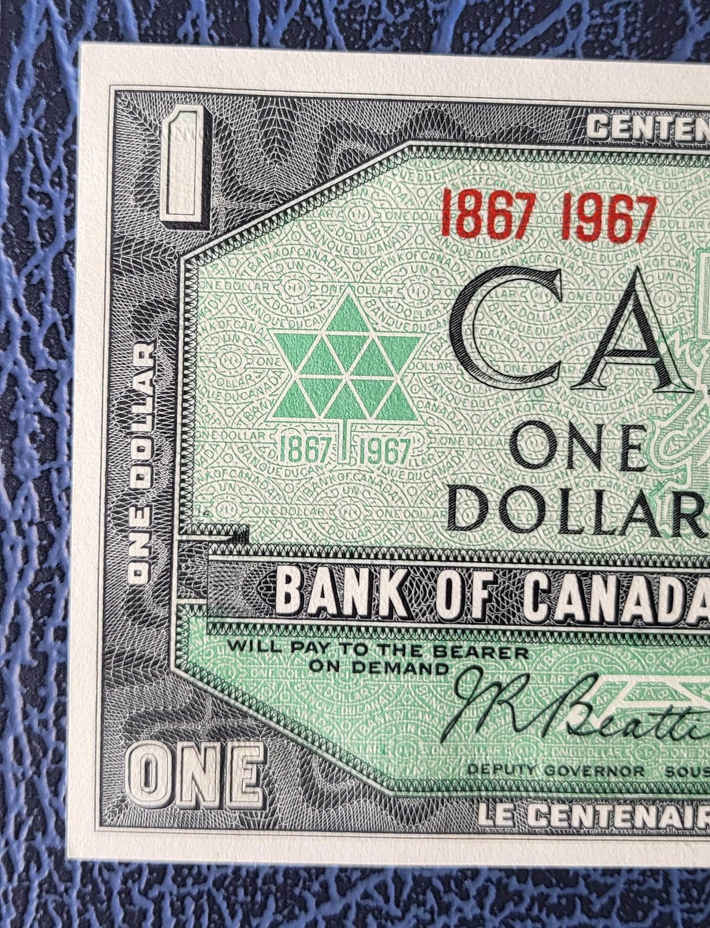 1 One Dollar 1967 Canada Commemorative Uncirculated Gem UNC