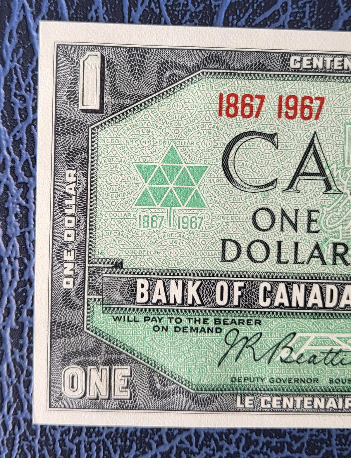 1 One Dollar 1967 Canada Commemorative Uncirculated Gem UNC