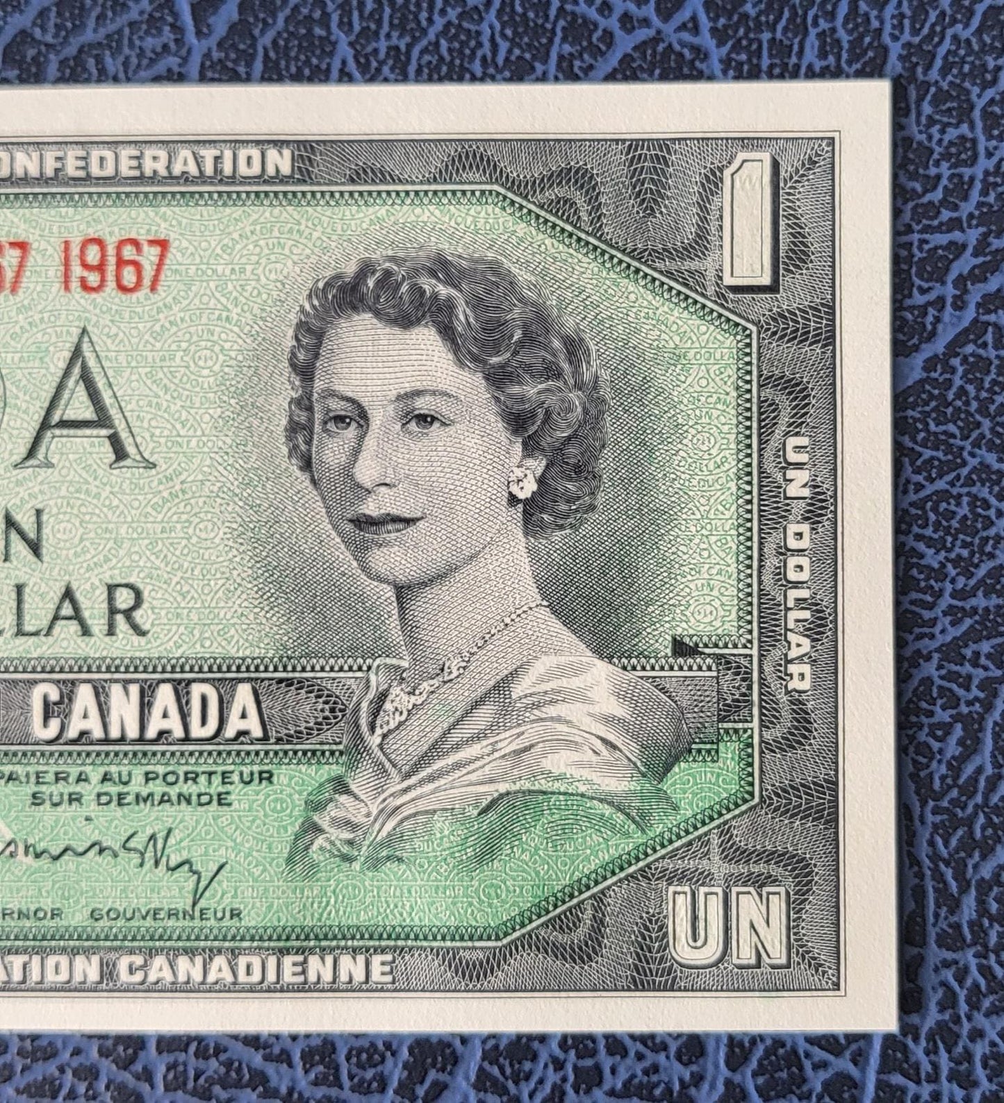 1 One Dollar 1967 Canada Commemorative Uncirculated Gem UNC