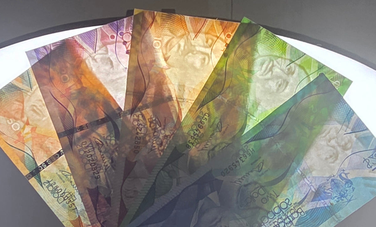 Barbados 2, 5, 10, 20 and 50 Dollars 2013 Uncirculated UNC (5 notes)