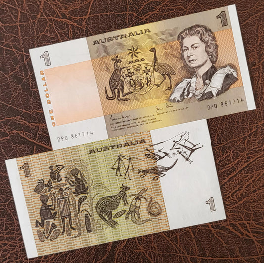 One Dollar 1983 Australia Uncirculated UNC P 42d