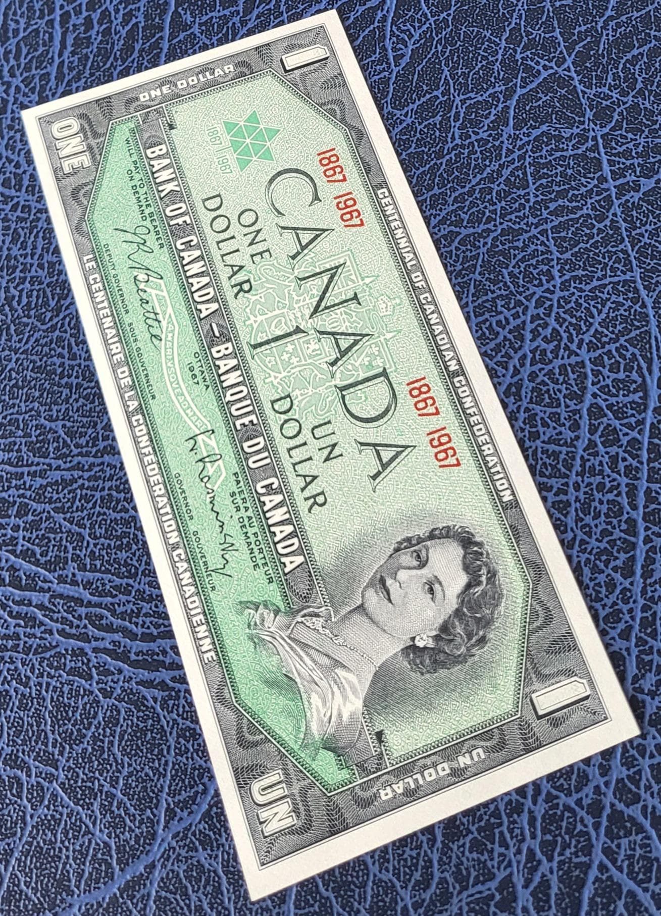1 One Dollar 1967 Canada Commemorative Uncirculated Gem UNC