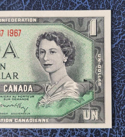 1 One Dollar 1967 Canada Commemorative Uncirculated Gem UNC