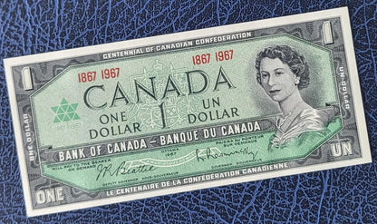 1 One Dollar 1967 Canada Commemorative Uncirculated Gem UNC