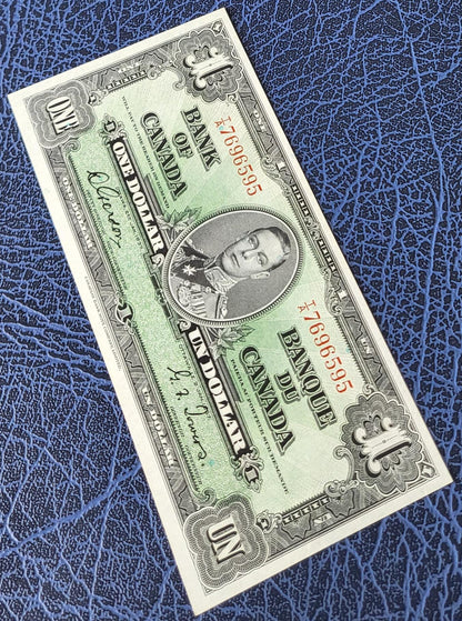 1 One Dollar 1937 Canada Uncirculated Gem UNC Gordon & Towers