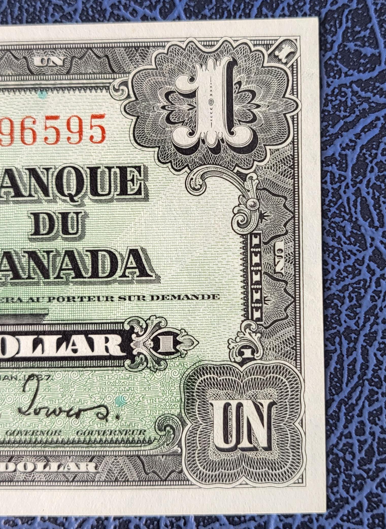 1 One Dollar 1937 Canada Uncirculated Gem UNC Gordon & Towers