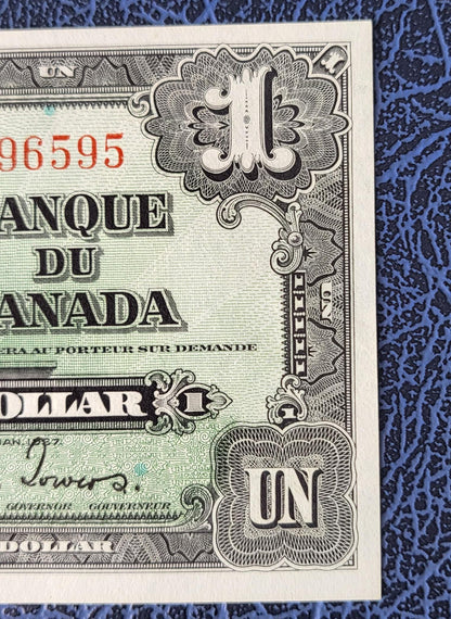 1 One Dollar 1937 Canada Uncirculated Gem UNC Gordon & Towers