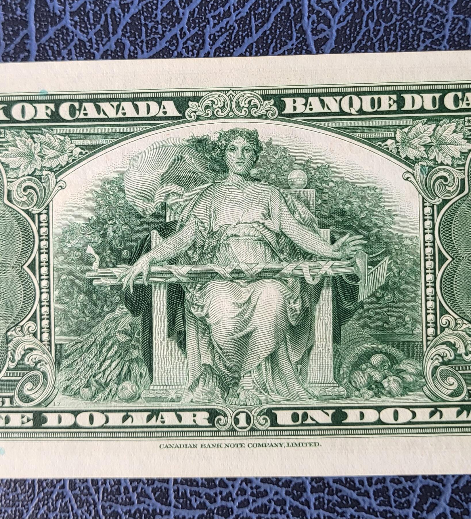 1 One Dollar 1937 Canada Uncirculated Gem UNC Gordon & Towers