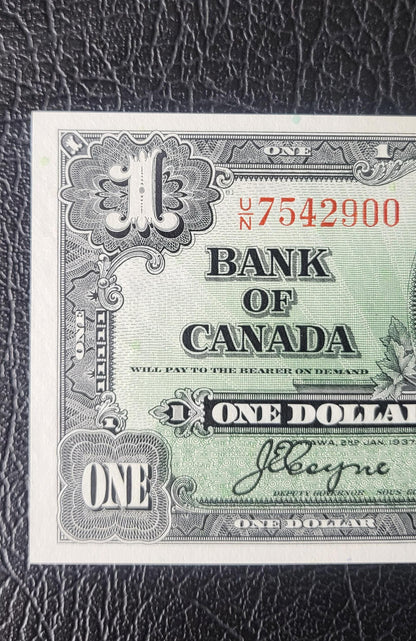 1 One Dollar 1937 Canada Uncirculated Gem UNC Coyne & Towers