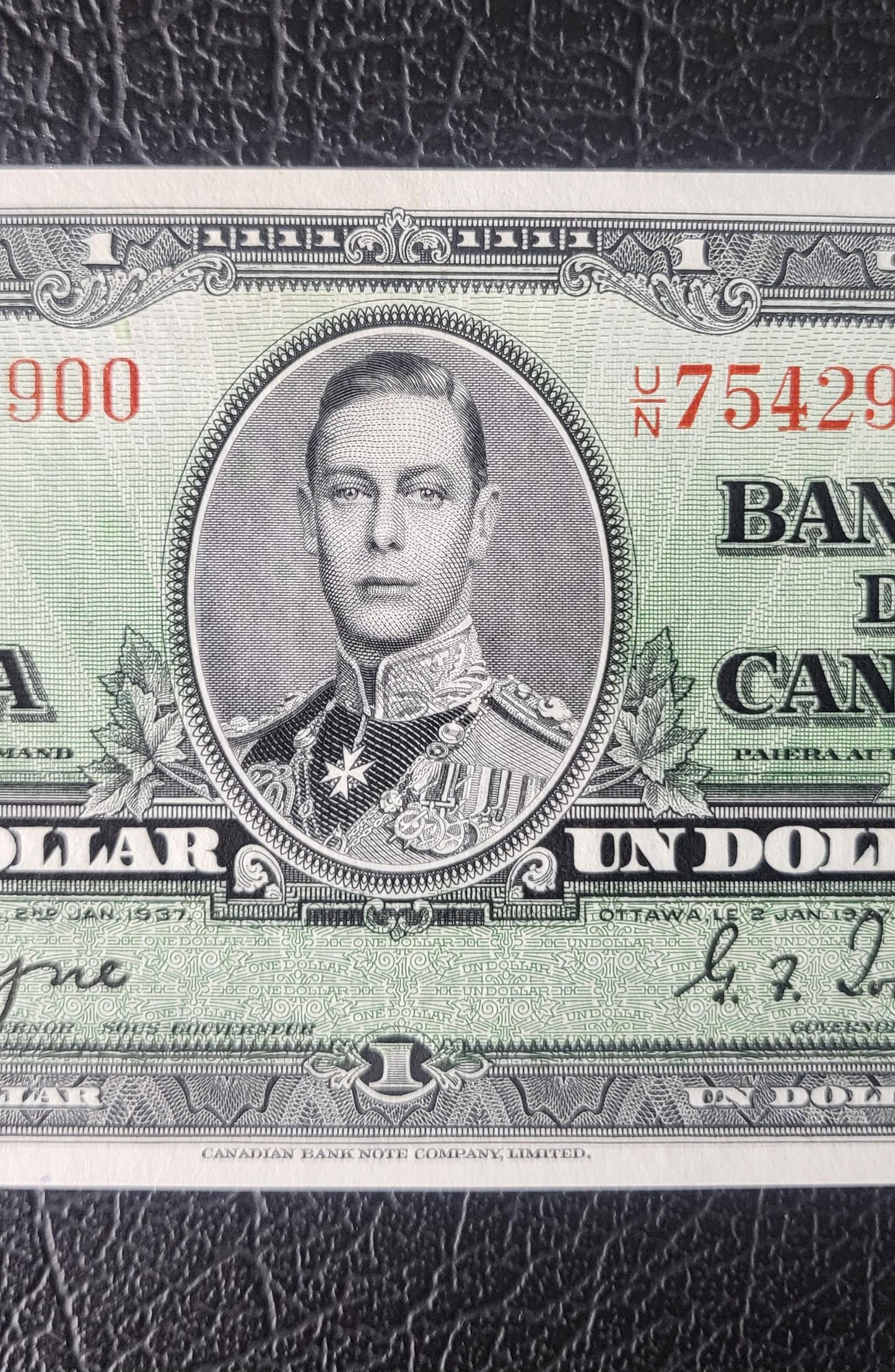 1 One Dollar 1937 Canada Uncirculated Gem UNC Coyne & Towers