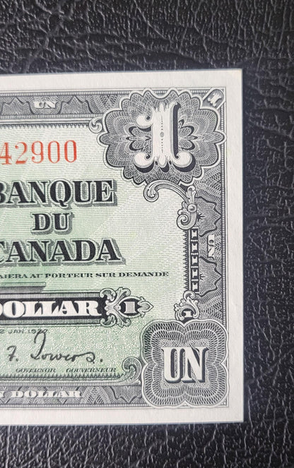 1 One Dollar 1937 Canada Uncirculated Gem UNC Coyne & Towers