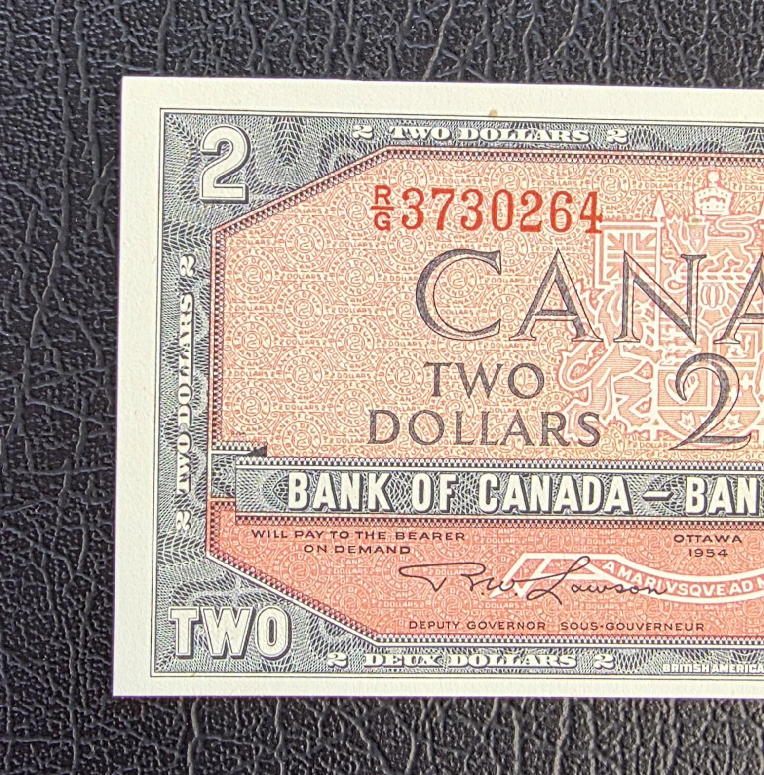 Two Dollars 1954 Canada Gem Uncirculated UNC
