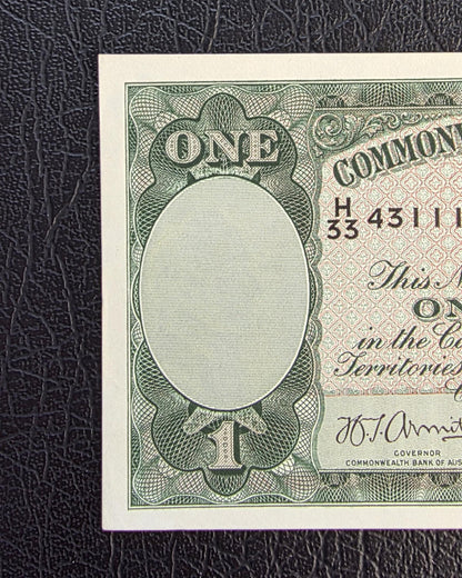 One POUND 1942 Australia Armitage McFarlane About Uncirculated AUNC