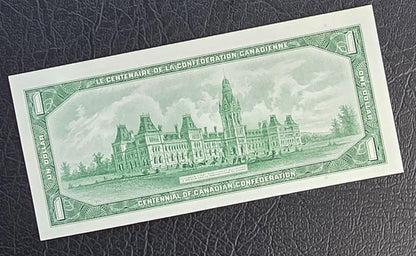One Dollar 1967 Canada Gem Uncirculated UNC
