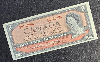Two Dollars 1954 Canada Gem Uncirculated UNC