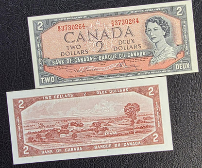 Two Dollars 1954 Canada Gem Uncirculated UNC