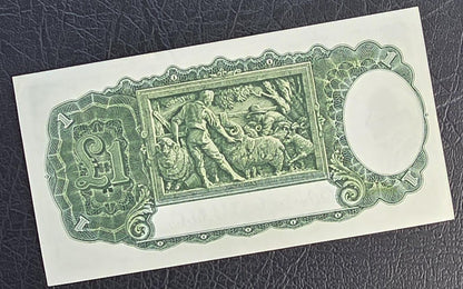 One POUND 1942 Australia Armitage McFarlane About Uncirculated AUNC