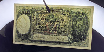 One POUND 1942 Australia Armitage McFarlane About Uncirculated AUNC