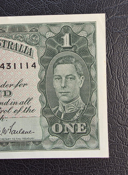 One POUND 1942 Australia Armitage McFarlane About Uncirculated AUNC