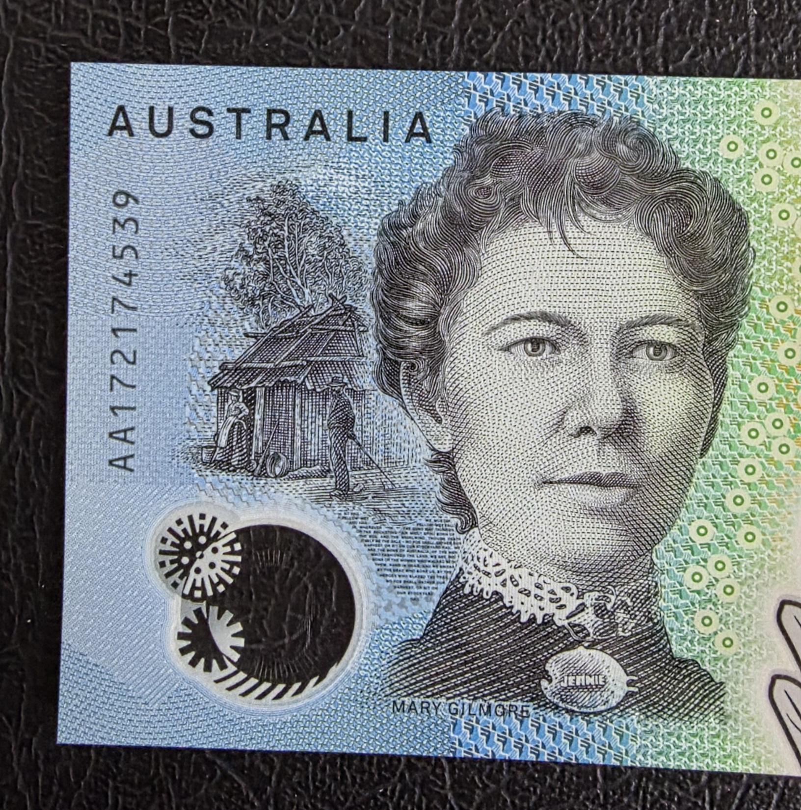10 Ten Dollars 2017 Australia First issue Gem UNC Polymer