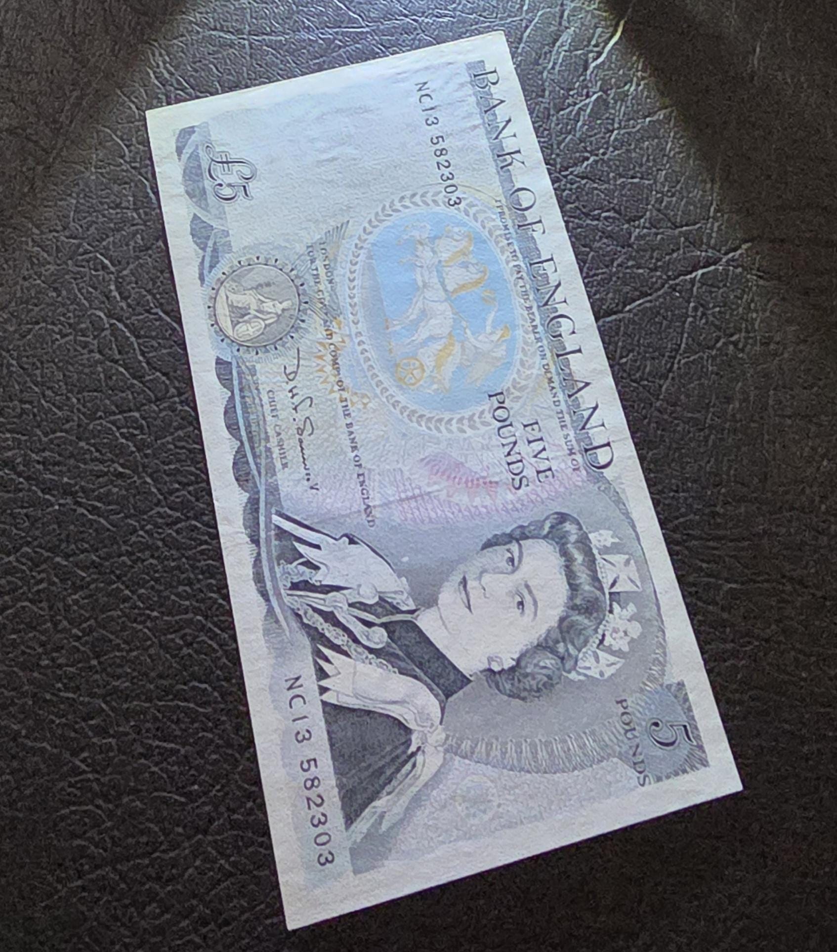 5 Five Pounds 1980 Great Britain United Kingdom Bank of England Uncirculated UNC