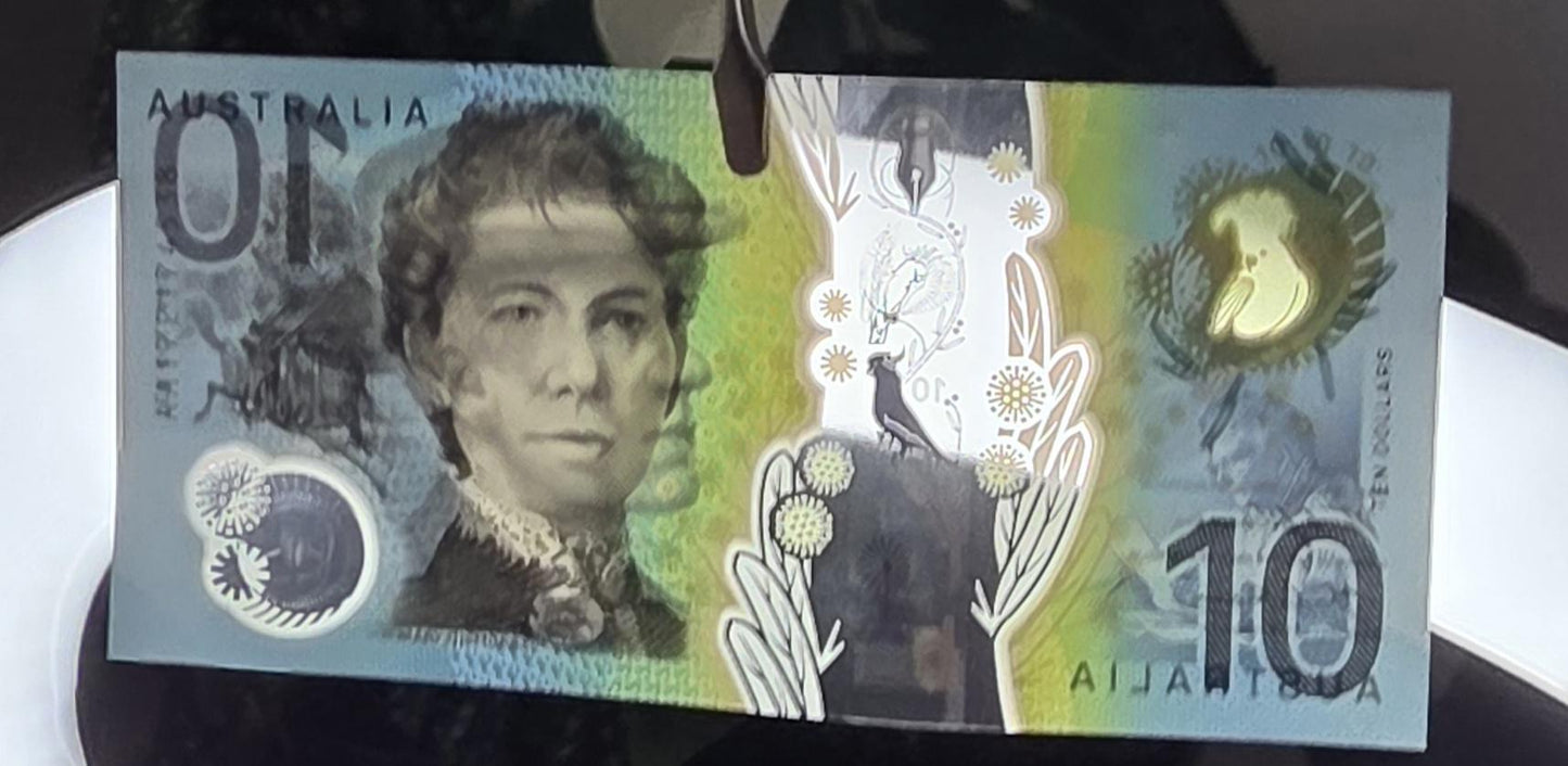 10 Ten Dollars 2017 Australia First issue Gem UNC Polymer
