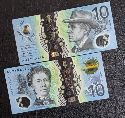 10 Ten Dollars 2017 Australia First issue Gem UNC Polymer