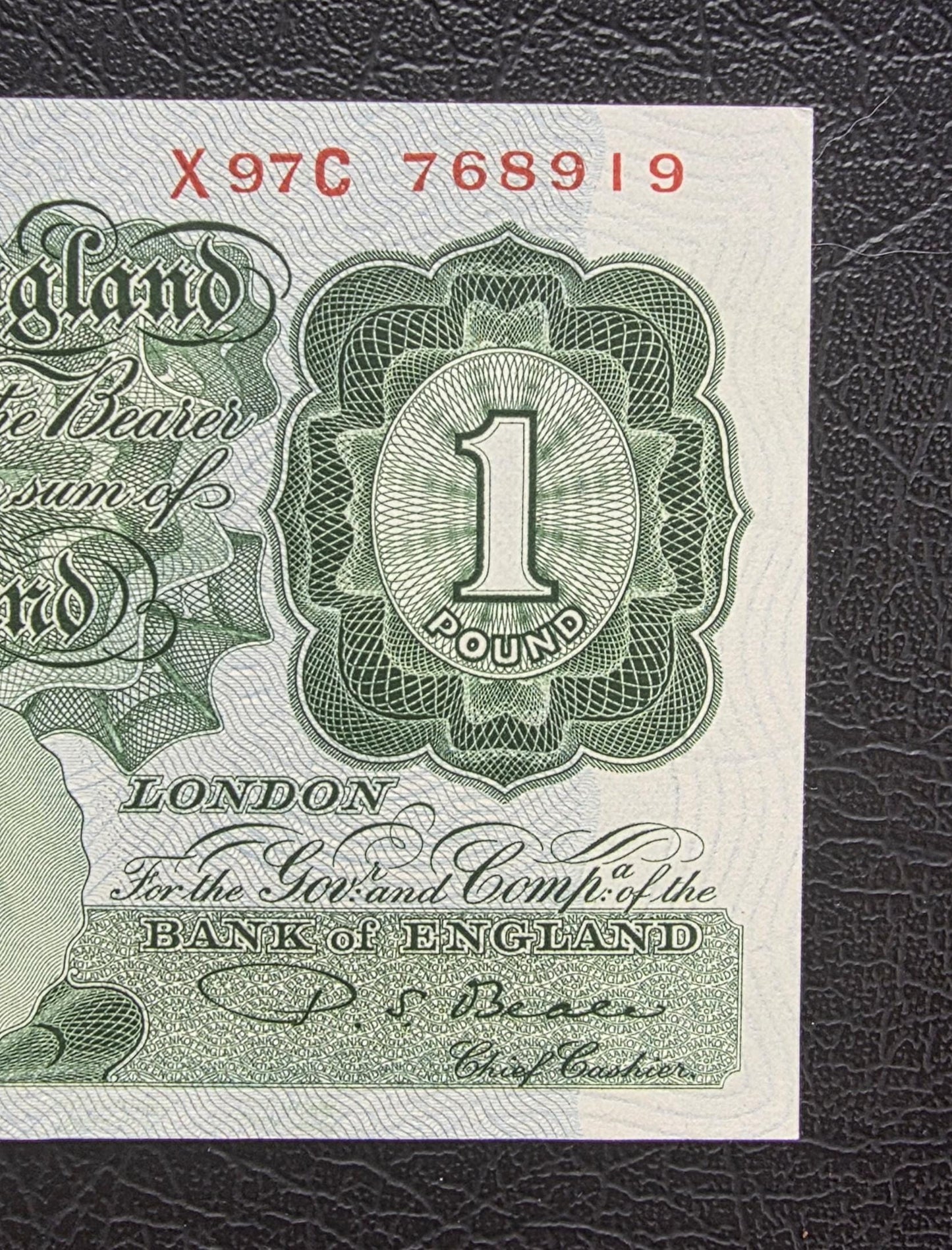 One Pound 1949- 1955 Great Britain England Beale Signature Gem Uncirculated UNC
