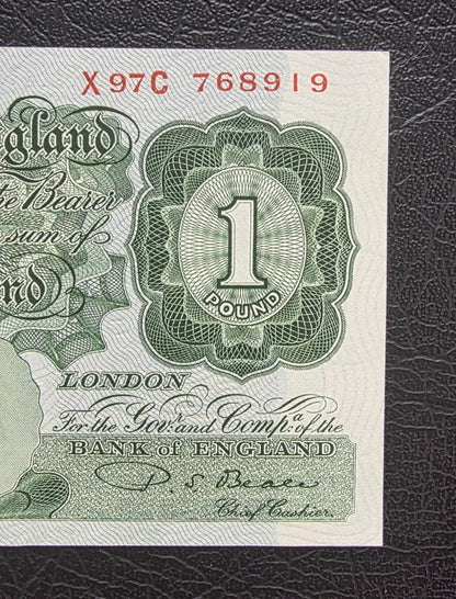 One Pound 1949- 1955 Great Britain England Beale Signature Gem Uncirculated UNC