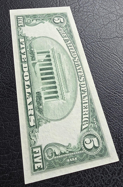 Five 5 Dollars 1950 Green Seal New York United States USA GEM Uncirculated UNC