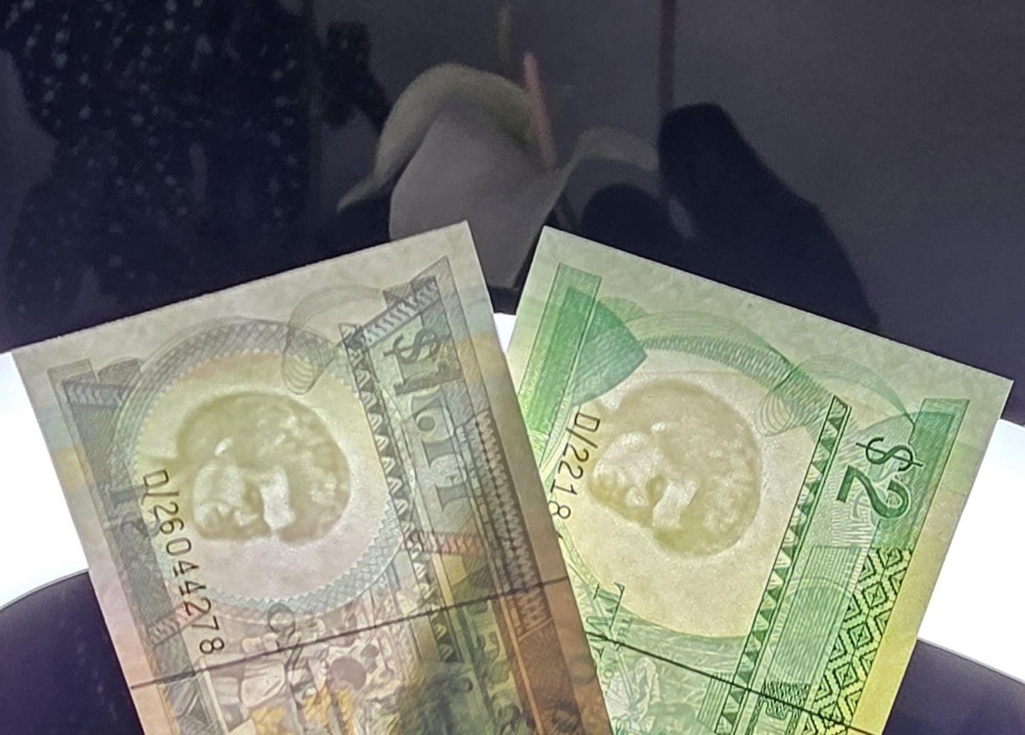 Set of 1 and 2 Dollar (s) 1993- 1995 Fiji Uncirculated UNC (two notes)