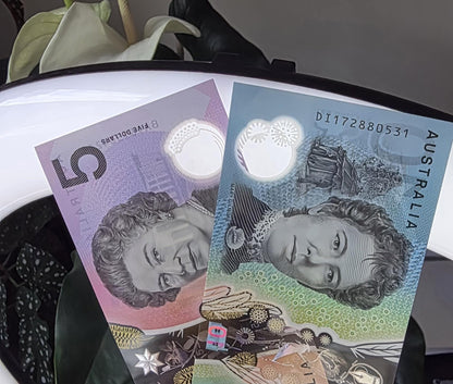 Set of 5 and 10 Dollars 2016- 2017 Australia Polymer notes Gem Uncirculated UNC (2 banknotes)