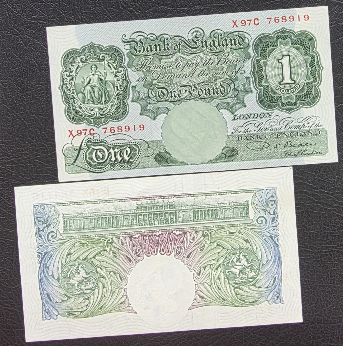 One Pound 1949- 1955 Great Britain England Beale Signature Gem Uncirculated UNC