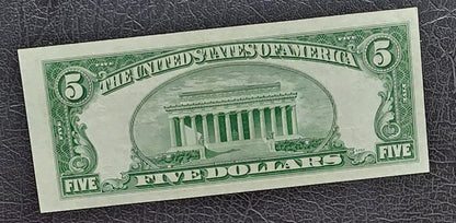 Five 5 Dollars 1950 Green Seal New York United States USA GEM Uncirculated UNC