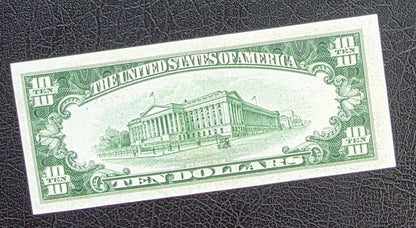 Ten 10 Dollars 1934 Silver certificate United States USA GEM Uncirculated UNC