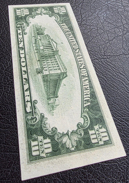 Ten 10 Dollars 1934 Silver certificate United States USA GEM Uncirculated UNC