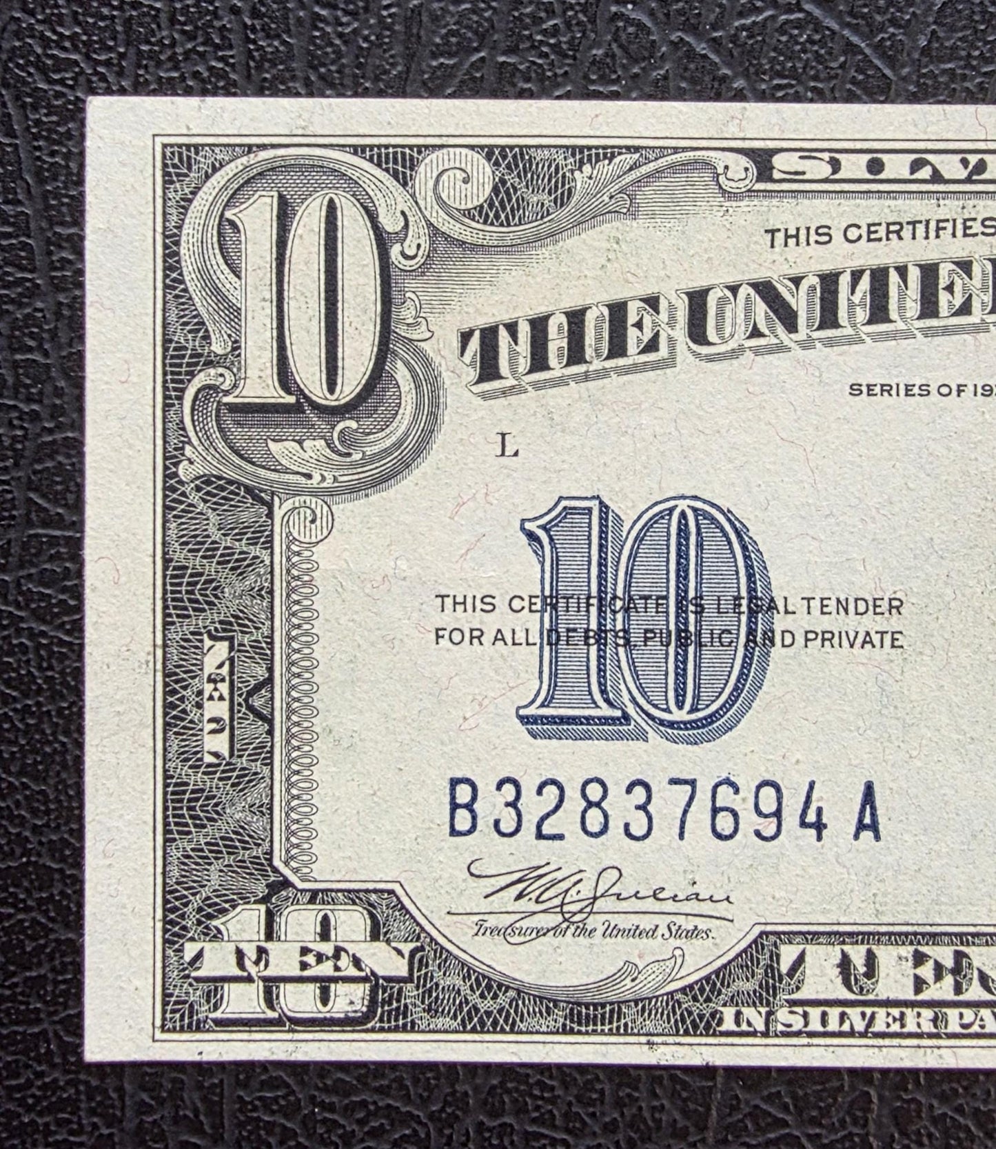 Ten 10 Dollars 1934 Silver certificate United States USA GEM Uncirculated UNC