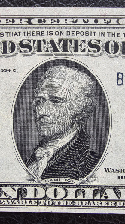 Ten 10 Dollars 1934 Silver certificate United States USA GEM Uncirculated UNC