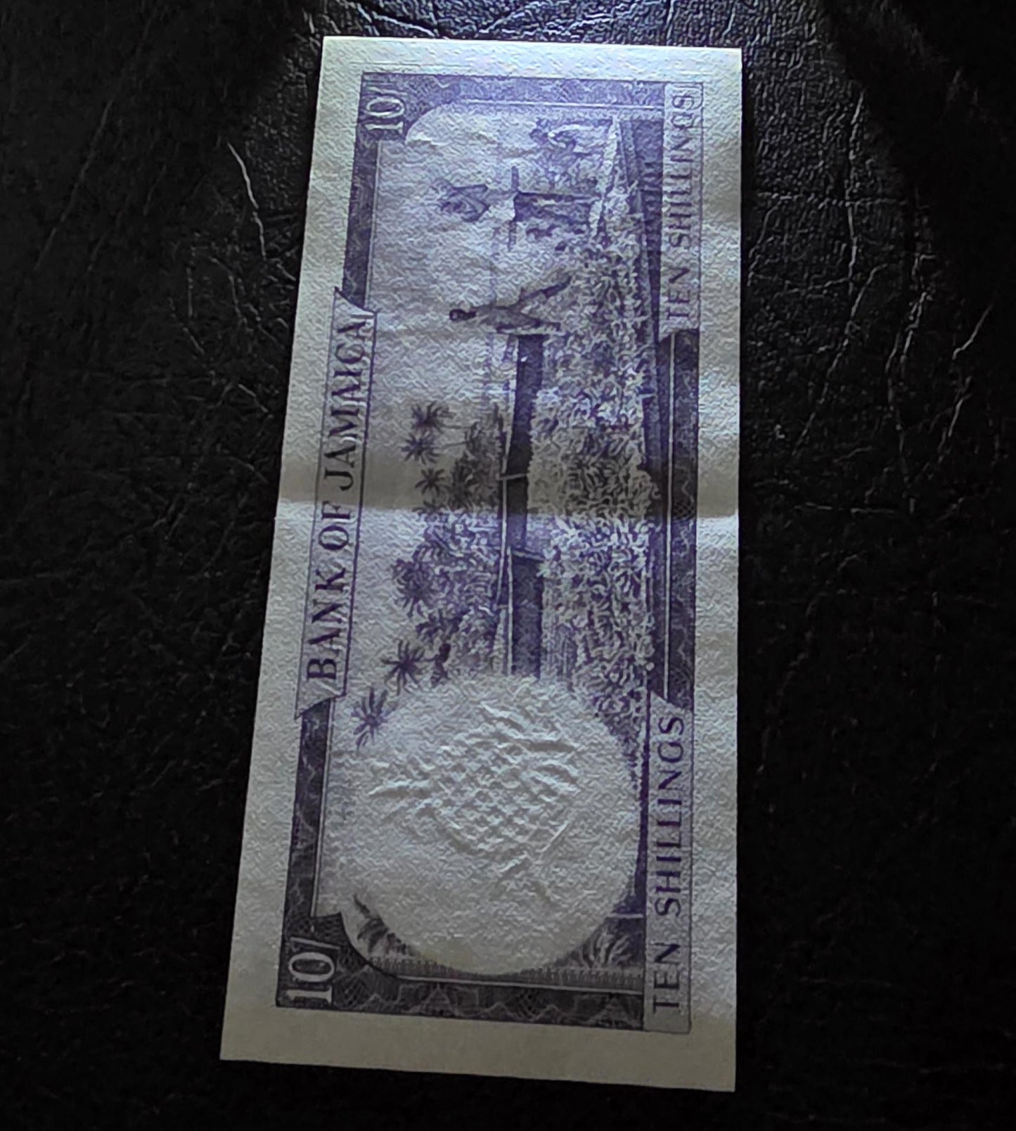 Set of 5, 10 and One (Shillings/ Pound) 1960s Pineapple Jamaica About Uncirculated AUNC Rare (Three notes)