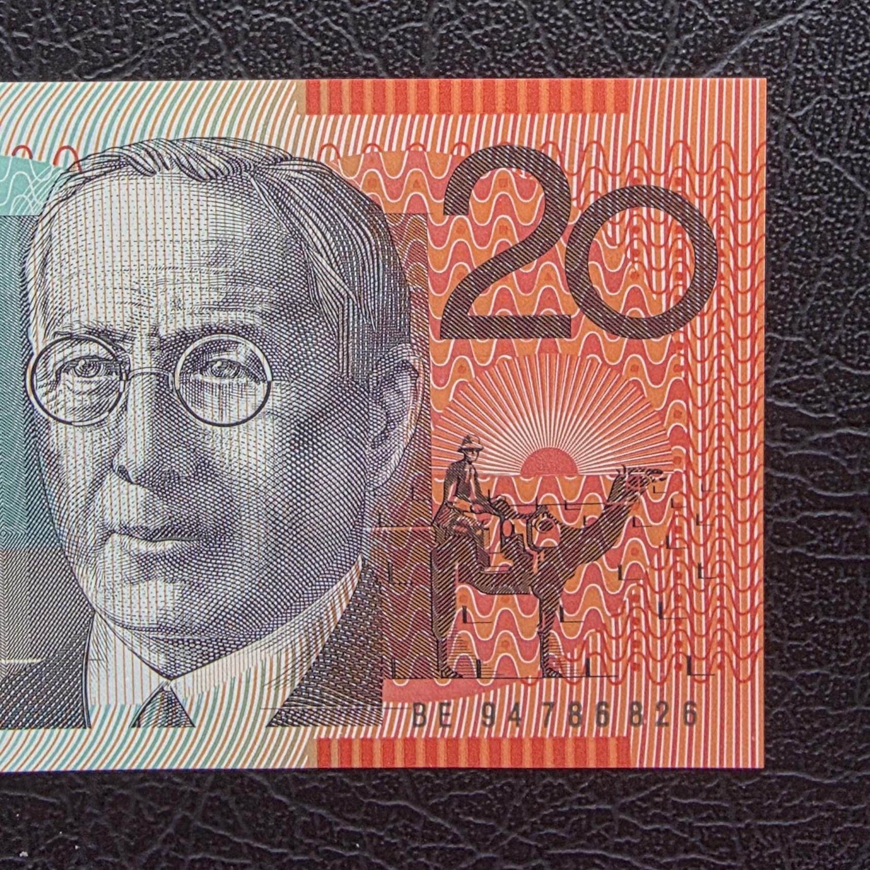 20 Twenty Dollars 1994 Australia Fraser Evans Gem Uncirculated Polymer