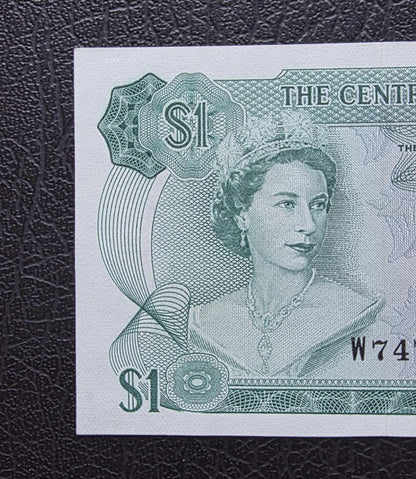 One 1 Dollar 1974 Bahamas British Colony Gem Uncirculated UNC
