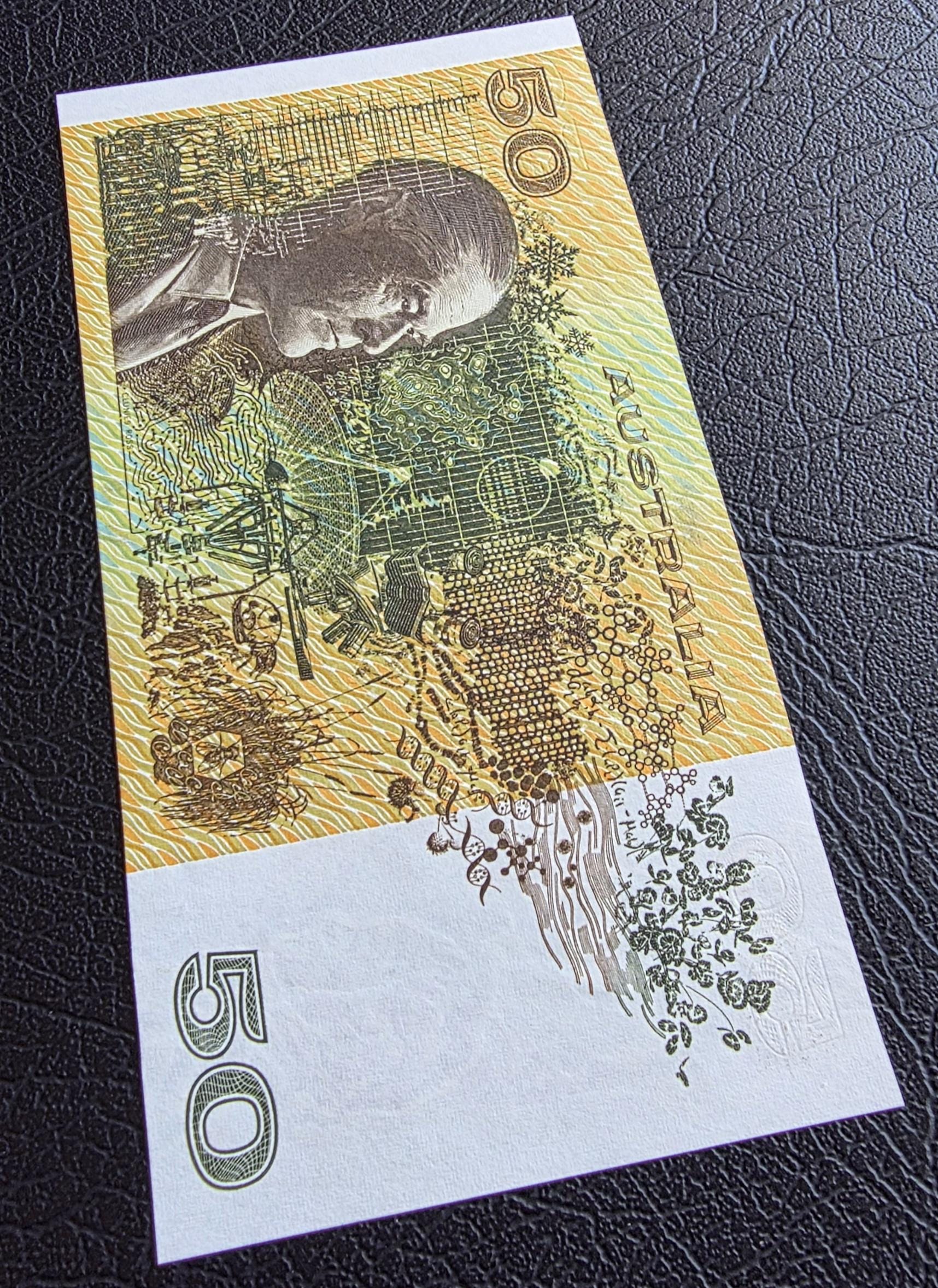 50 Fifty Dollars 1990s Australia Fraser & Evans Gem Uncirculated UNC