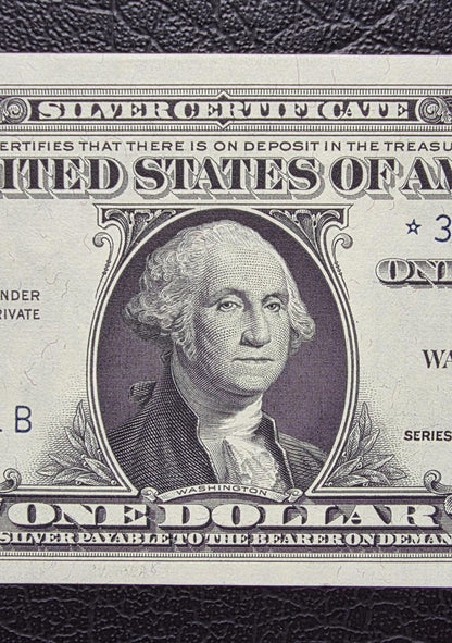 One Dollar 1957 Blue Seal STAR replacement note United States of America USA Gem Uncirculated UNC