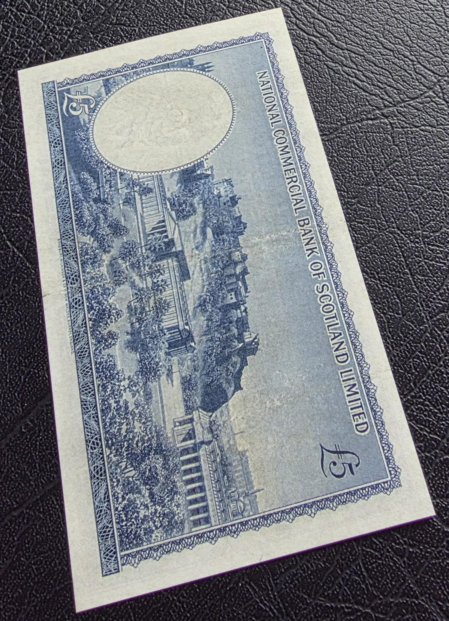 Set of 1 and 5 Pounds 1963- 1968 Scotkand About Uncirculated AUNC- Rare