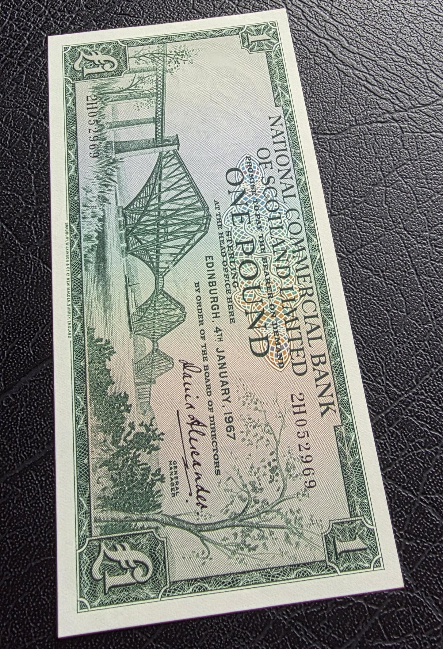 Set of 1 and 5 Pounds 1963- 1968 Scotkand About Uncirculated AUNC- Rare