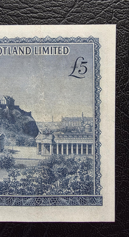 Set of 1 and 5 Pounds 1963- 1968 Scotkand About Uncirculated AUNC- Rare
