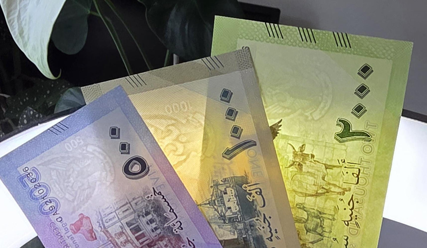 Set of 500, 1000 and 2000 Pounds 2024- 2025 Sudan notes Uncirculated UNC (three notes)