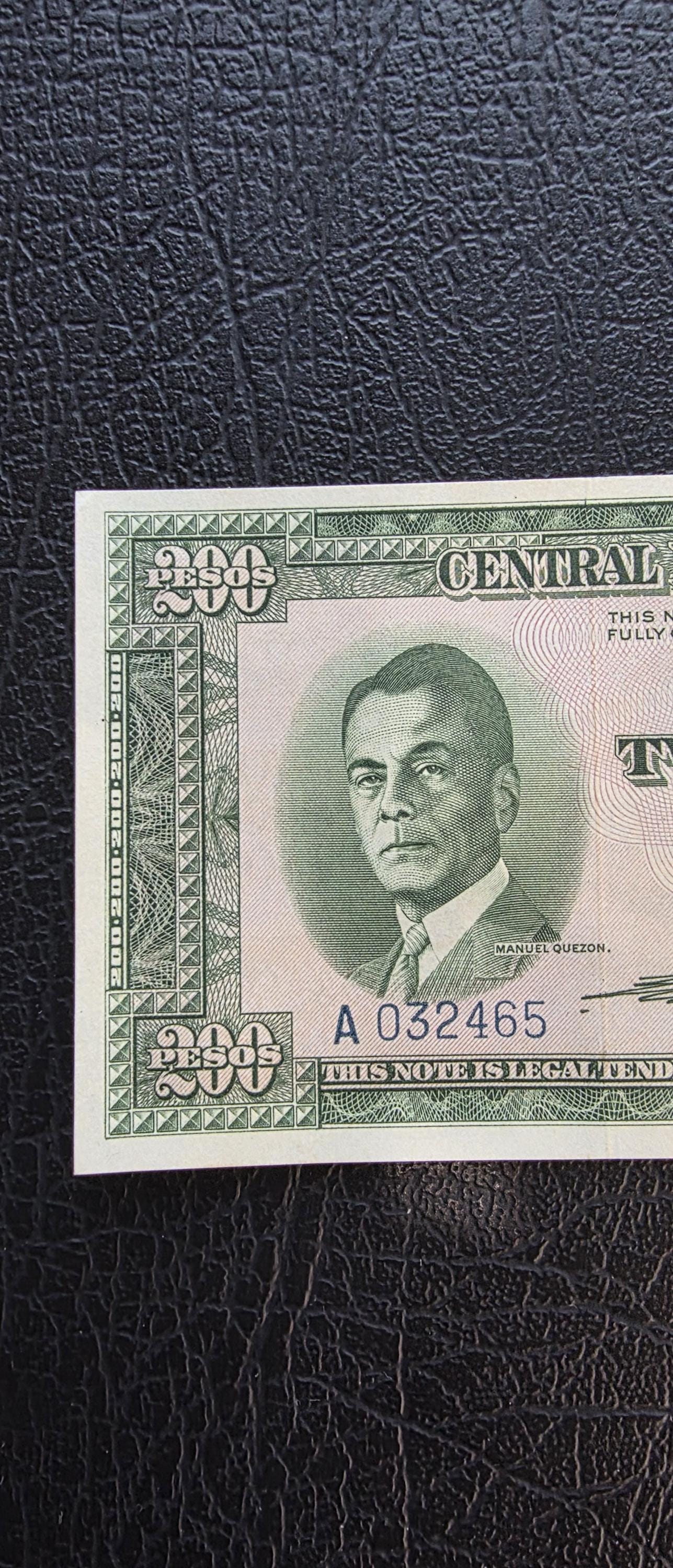 200 Pesos 1949 Philippines Uncirculated UNC
