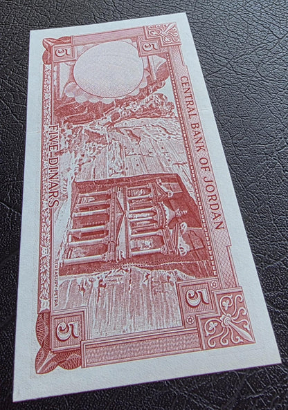 Set of 1/2 and 5 Dinar 1959 Jordan Uncirculated UNC