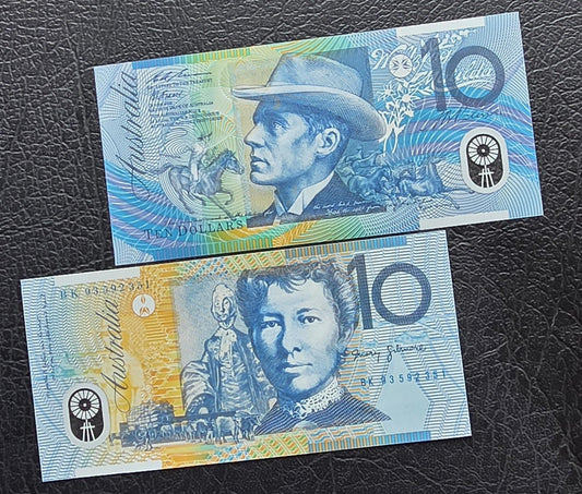 10 dollars Australia notes Gem Uncirculated UNC